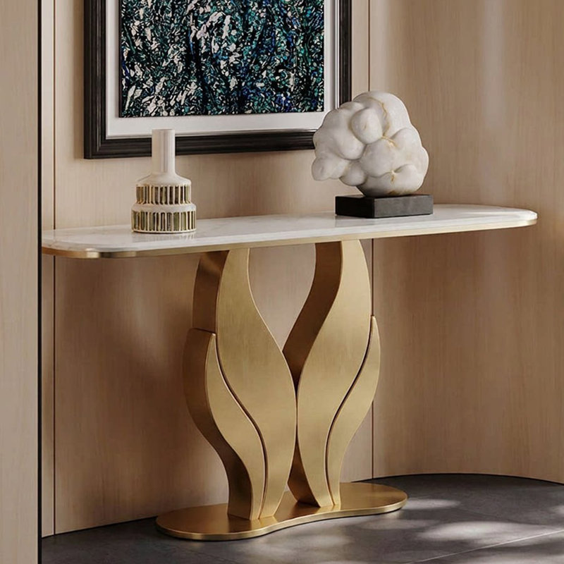 Console Italian Minimalist, 33.5" H x 39.4" W x 13.8" D