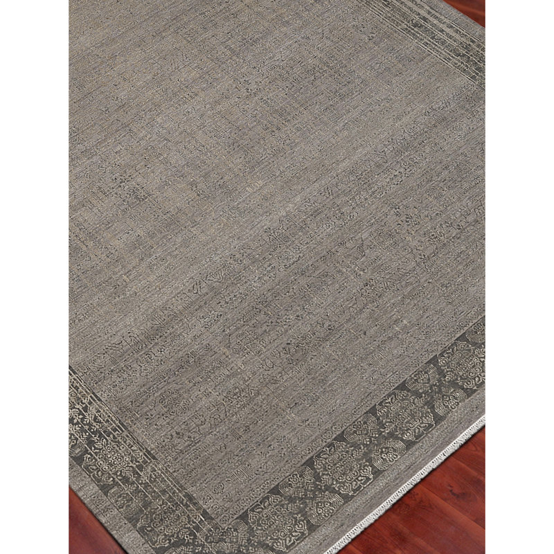 Onsted Wool Floral Indoor Rug, Rectangle 8' x 10'