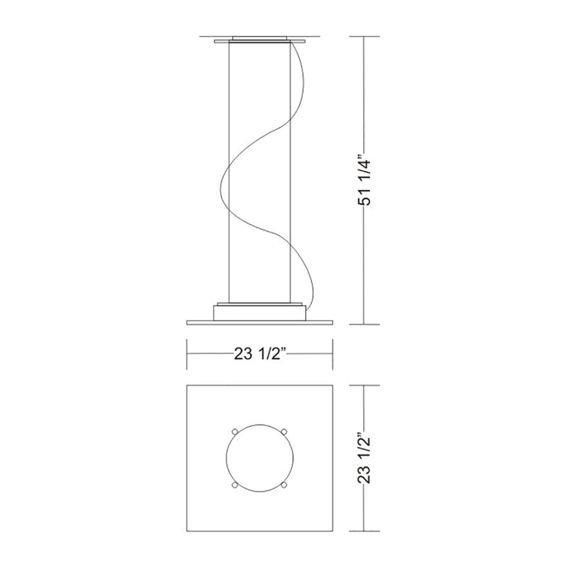 Space 2-Light Single Geometric Pendant