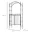 Tonnelle de jardin avec barrière Outsunny