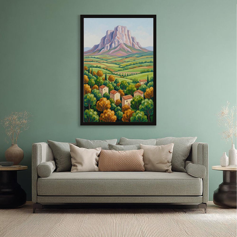 Impression sur toile, affiche murale Mont Sainte Victoire, 12 po x 18 po