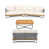 Beige Cushion/Gray Rope Teak Frame selected