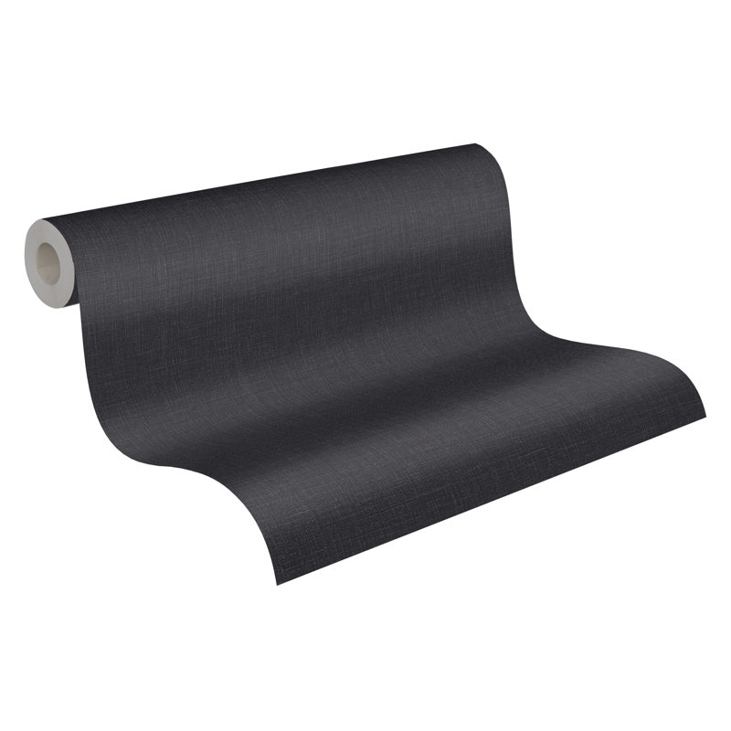 10.05m x 53cm Matte Wallpaper Roll, Black