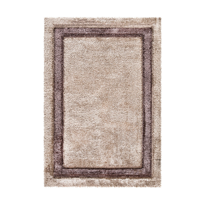 Trani Extra Large Thick Brown Shaggy Rugs Soft Area Carpet Living Room Bedroom Hallway Runner, Rectangle 60 x 110cm