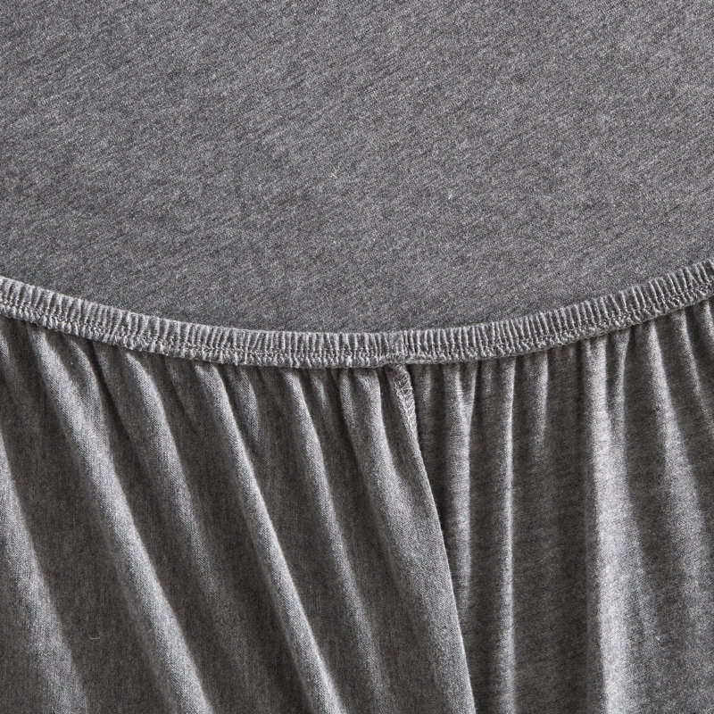 100% Cotton Jersey Knit Sheet Set, Twin, Gray