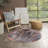 Machine Washable Southwestern Blue/Red Area Rug-1536346719