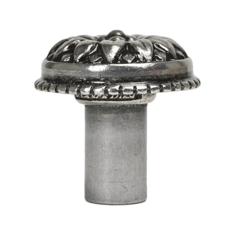 Acanthe à gros boutons style Rosette , Argent argent