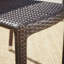 Weather Armless Chair With , Stackable Aluminum Frame, Brown Multi, 18.65" W X 24.76" D 31.49" H, Of 4