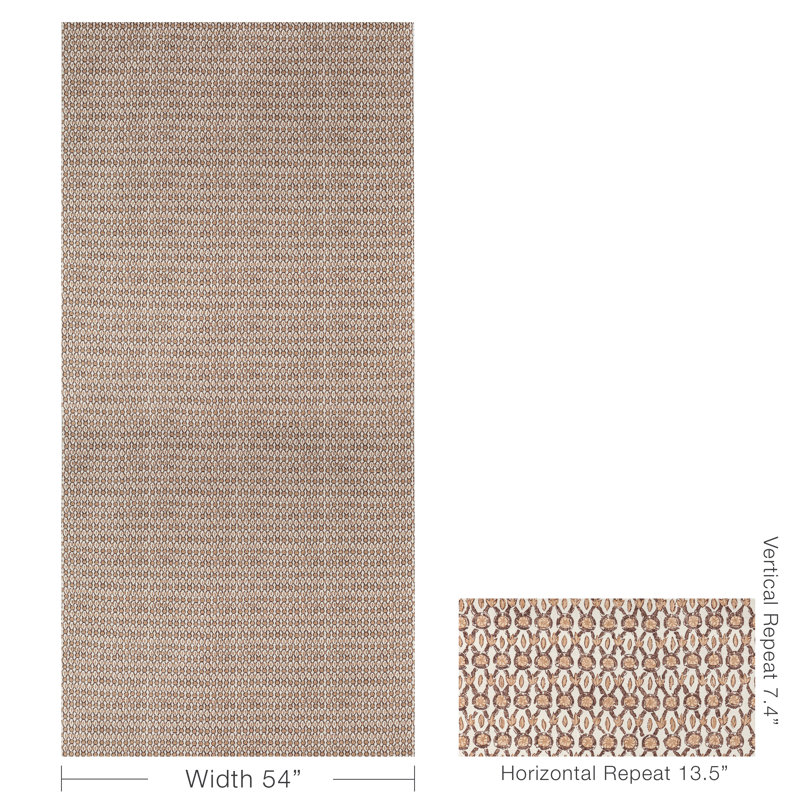 Manoir Galon 100% Cotton Performance Fabric, Mocha