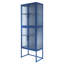 Élégante armoire de cuisine en verre trempé à 4 portes avec 4 portes en verre et tablettes réglables