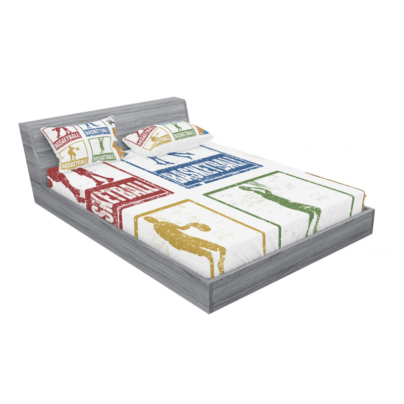 Microfiber Sheet Set, Queen Sheet Set with Fitted Sheet