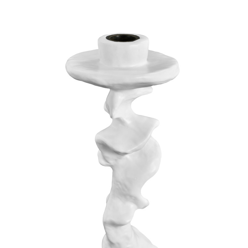 Klemm Resin Candlestick, 16.25" H x 6.75" W x 6.75" D, Antiqued Bronze