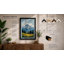 Mountain at Sunrise Rustic - Framed Print-1110083166-1110083162