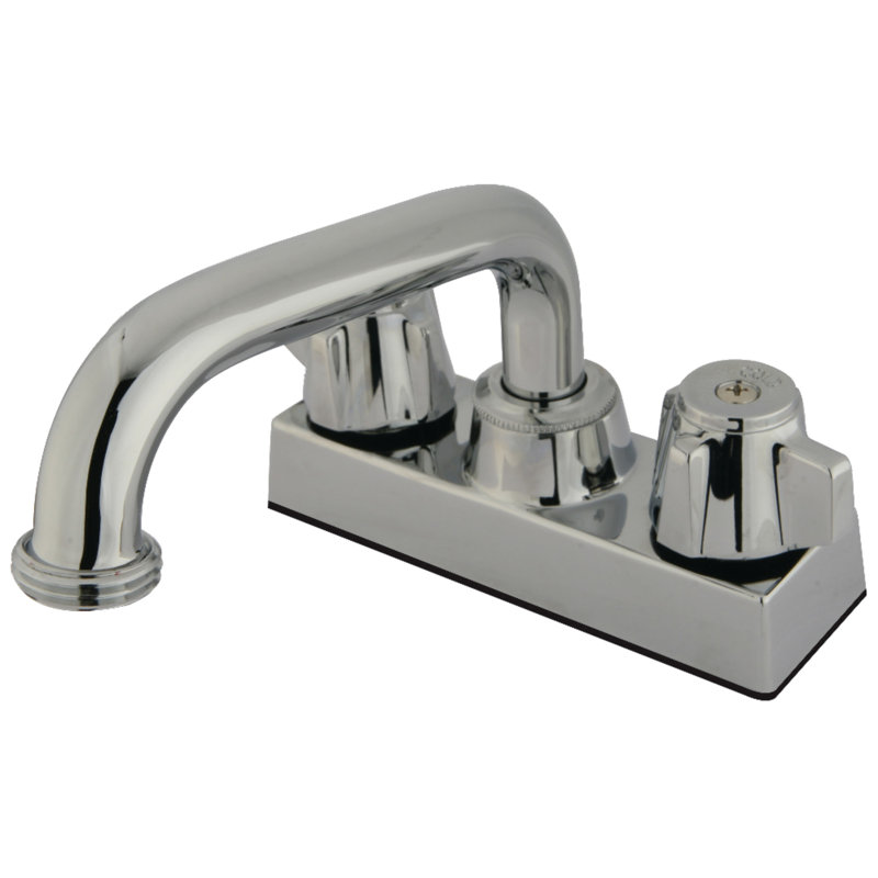 Centerset Bathroom Faucet, Polished Chrome