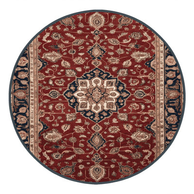 Tapis persan noir lavable à la machine