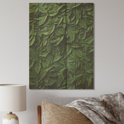 Herbs Rosemary Whispers II - Floral Herbs On Wood Print