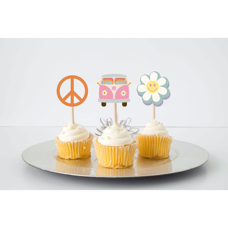 10 pièces de petits moules à gâteau rétro - Des décorations de gâteaux amusantes pour les célébrations!