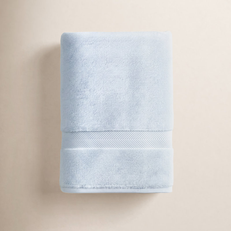 Rane Plush Cotton Bath Sheet, Pale Blue