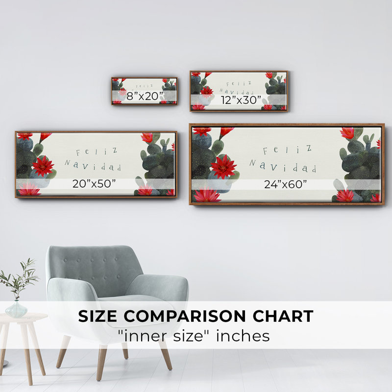Flowering Christmas Cactus Collection D- Framed Canvas