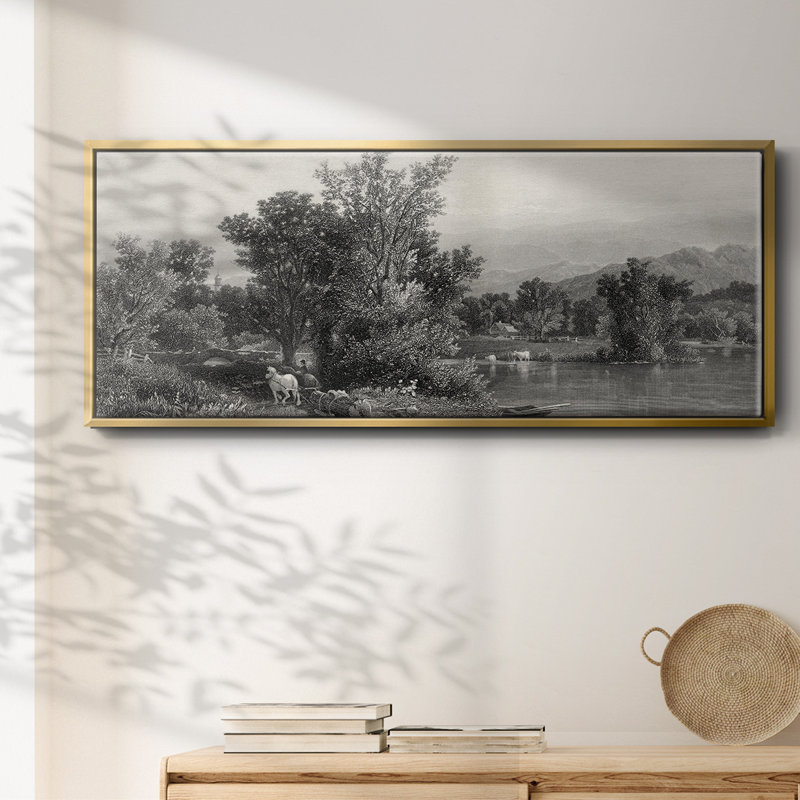 The Housatonic - Toile encadrée, H 20 po x l 50 po