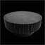 31.5'' Round Coffee Table with Storage, Solid Wood Veneer, Modern Accent for Living Room, Bedroom, and Office, Black