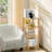 Tall 4-Tier Wooden Bookcase For Small Spaces - Industrial Book Shelf With Slim Design-5444510-11207301