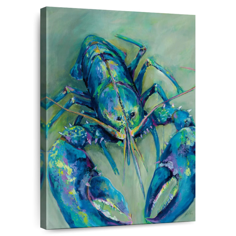 Homard bleu-vert Brampt, H 39 po x l 26 po