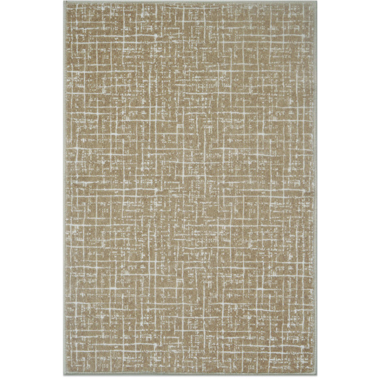 700G Woven - Like Warm Brown Grid American Style Carpet