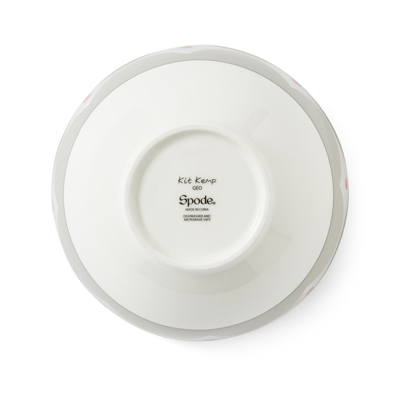 Geo Piece Porcelain China Dinnerware Set - Service for 4