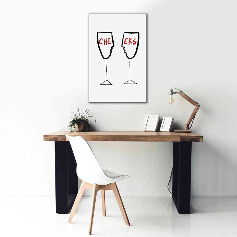 'Cheers' by Cesare Bellassai, Canvas Wall Art, 40" H x 26" W x 1.5" D