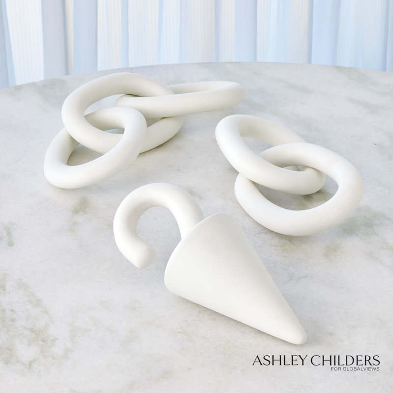 Cone Drop-Matte White