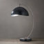 Lampe de table Luna Bella - 28 po, nickel antique, noir mat / abat-jour feuille d'argent, base en marbre, gradateur-1428947285-1361199626