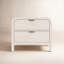 Table de chevet en bois massif à 2 tiroirs Essie-763153657