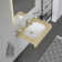 D-Code Ceramic Oval Undermount Bathroom Sink with Overflow