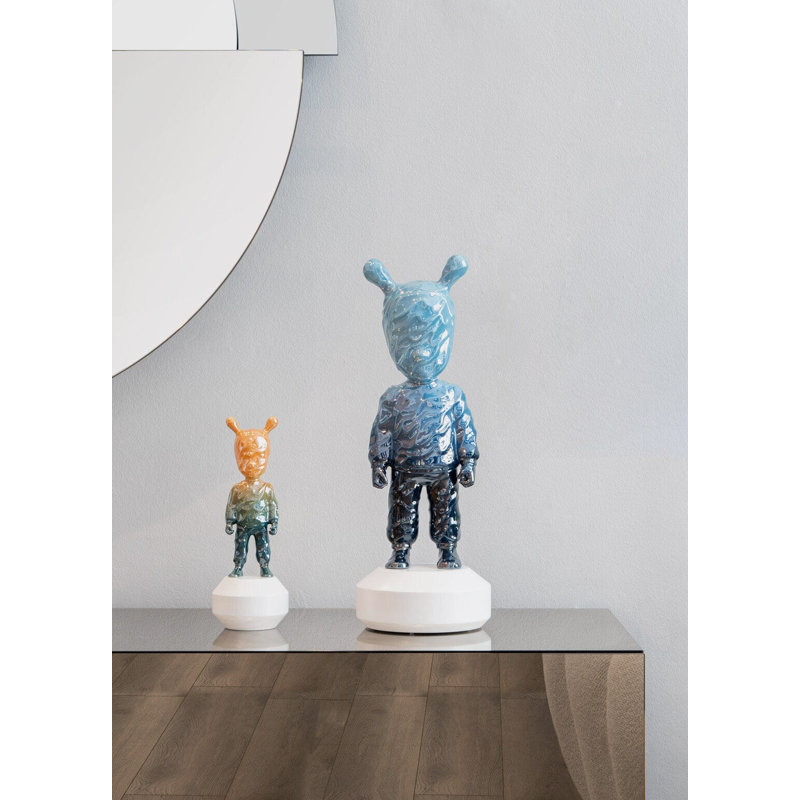 The Guest By Supakitch - Big, 11.81" H x 4.33" W x 4.33" D, Orange/Blue