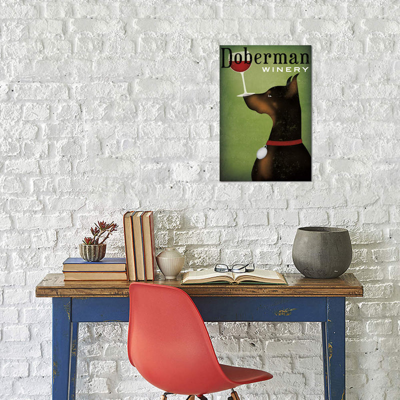 Doberman Winery by Ryan Fowler - Wrapped Canvas Print, 101.6 cm H x 66.04 cm W x 3.175 cm D