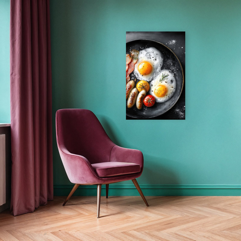 Art anglais classique rustique, petit-déjeuner anglais, H 36 po x l 24 po