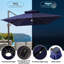 Parasol suspendu en forme de patio 10 pi x 13 pi, base incluse-110575415