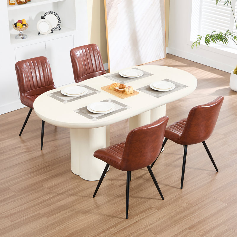 51.9938cm H Upholstered Metal Side Chair, Tawny