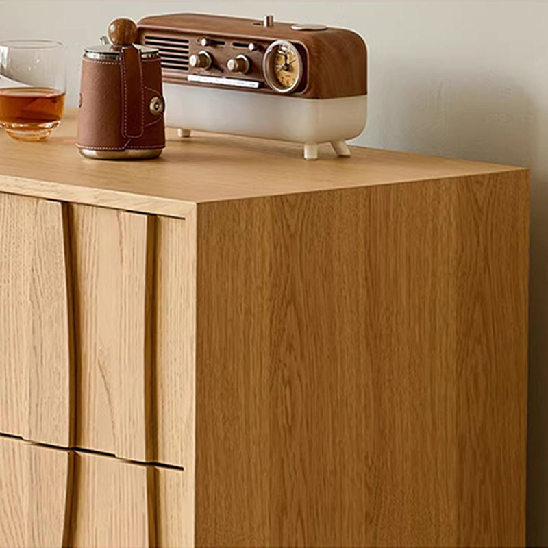 Armoire d'entrée rétro en bois massif, H 33,1 po x L 47,2 po x l 15,7 po