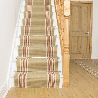 Stair Runner Alpert Striped Hand Woven Indoor Area Rug