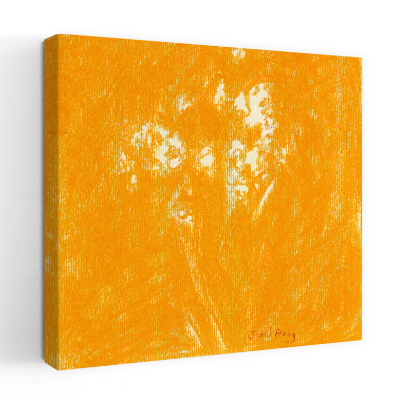 Art contemporain contemporain abstrait coloré délicat, H 24 po x l 24 po
