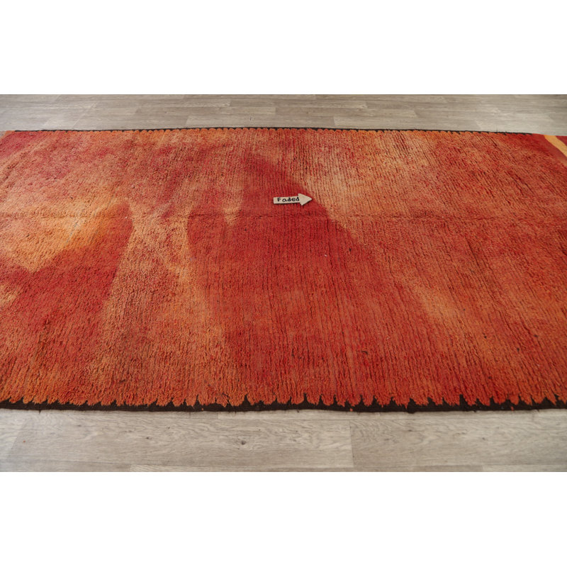 Tapis oriental tribal antique marocain 6 x 14