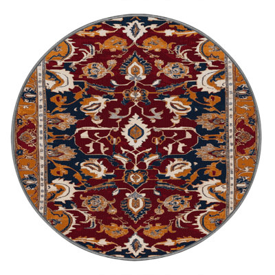 Machine Washable Tabriz Brown Area Rug