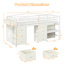 Loft Bed with Built-In Ladder-58821608