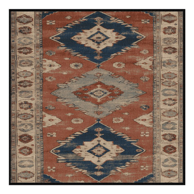 Machine Washable Overdyed Brown Area Rug
