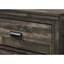 Table de chevet brune 2 avec poignées noires pour meubles de chambre à coucher en métal-1064954721