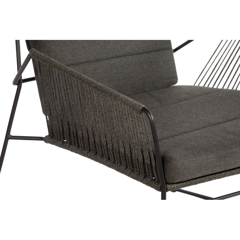 Sandur Outdoor Lounge Chair, Anthracite/Taupe