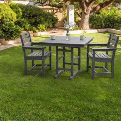 Ensembles de salle à manger de patio peu encombrants, ensemble bistro Hdpe moderne pour patio