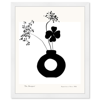 Black And White Flower In A Vase by Oliver Gal
